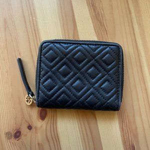 Tory Burch Fleming Medium Leather Zip Around Wallet